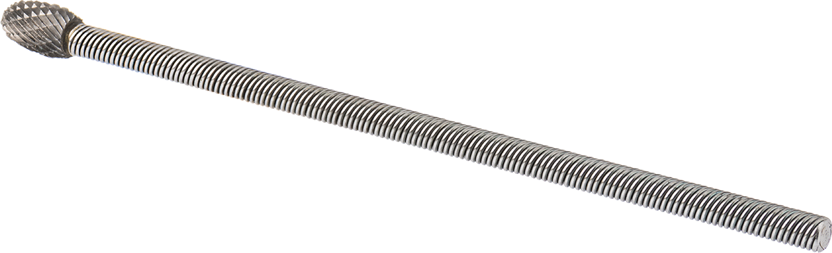 Çift Kesimli Esnek Şaftlı Frez, Oval Başlıklı, 6-5/8" Toplam Uzunluk, Ticaret No. SE-3