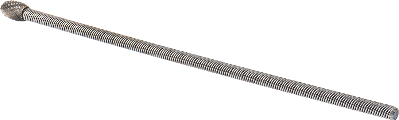 Çift Kesimli Esnek Şaftlı Frez, Oval Başlıklı, 8-5/8" Toplam Uzunluk, Ticaret No. SE-3