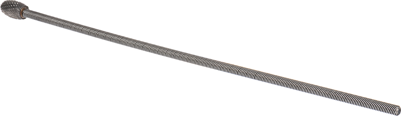 Çift Kesimli Esnek Şaftlı Frez, Oval Başlıklı, 12-7/8" Toplam Uzunluk, Ticaret No. SE-5