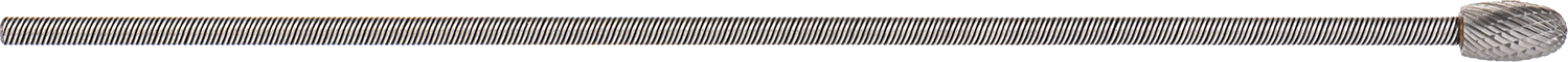 Çift Kesimli Esnek Şaftlı Frez, Oval Başlıklı, 12-7/8" Toplam Uzunluk, Ticaret No. SE-5