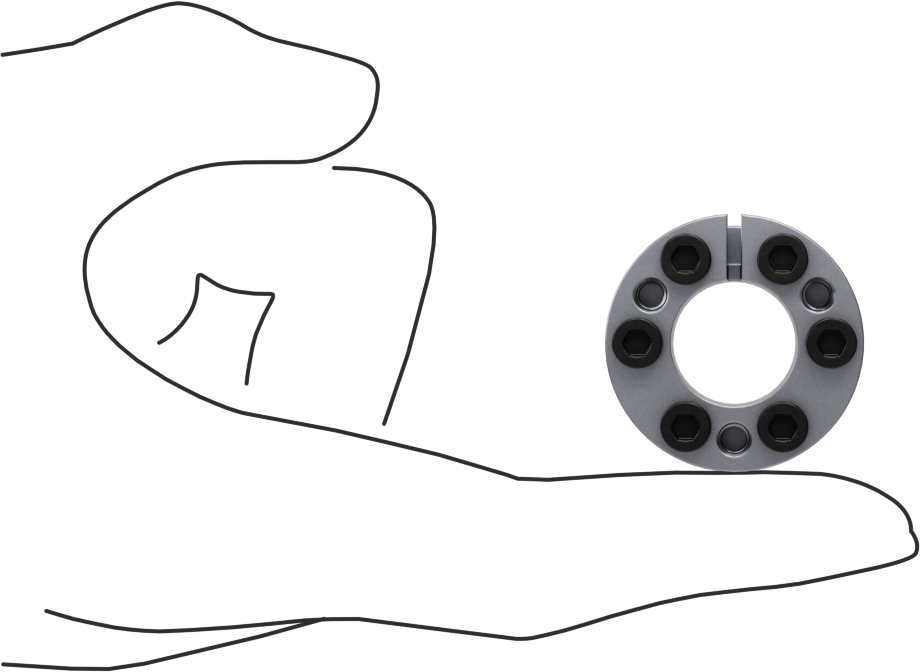 Vidalı Sıkıştırmalı Burç, Flanşlı, 16 mm Mil Çapı için