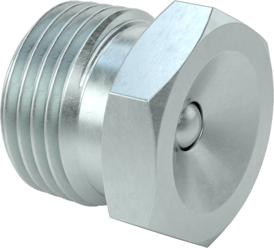 Gömme Tip Gres Nipeli, 1/2 NPT Erkek, 7/8" Altıgen