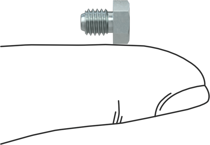 Gömme Tip Gres Nipeli, M5 x 0,8 mm Erkek Diş, 7 mm Altıgen Boyut
