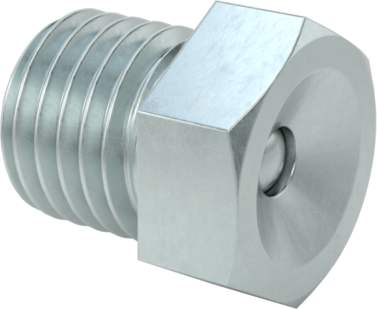 Gömme Tip Gres Nipeli, M6 x 0,75 mm Erkek Diş, 7 mm Altıgen Boyut