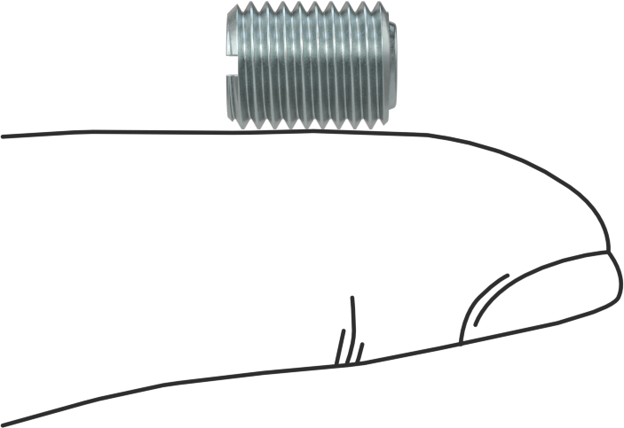 Gömme Tip Gres Nipeli, M8 x 1 mm Erkek Diş