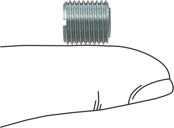 Gömme Tip Gres Nipeli, M10 x 1 mm Erkek Diş