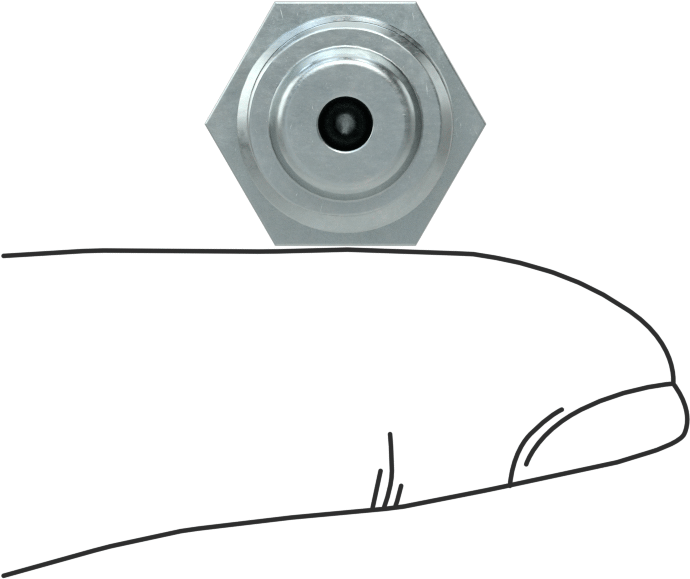 Gömme Tip Gres Nipeli, M12 x 1,5 mm Erkek Diş, 14 mm Altıgen Boyut