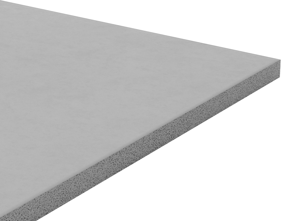 Esnek Yüksek Sıcaklık Silikon Köpük, Yapışkan Arka Yüzlü, 12" x 12" x 3/8"