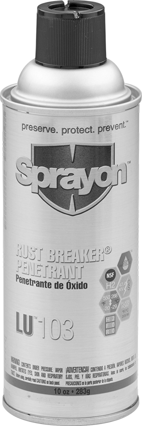 Penetran Yağlayıcı, Sprayon Lu 103 Pas Çözücü, 10 oz. Aerosol Kutusu