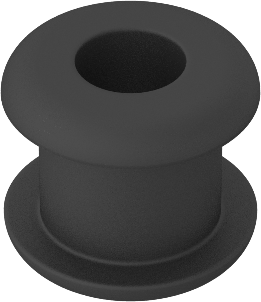 Yüksek Sıcaklık Silikon Kauçuk Gromet, 5/16“ Delik Çapı ve 1/4” Malzeme Kalınlığı için, 3/16" ID
