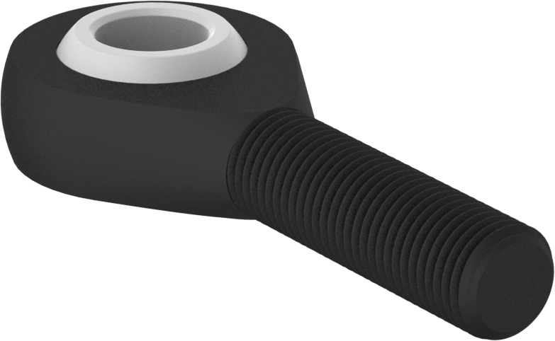 Kimyasallara Dayanıklı Bilyeli Mafsal Çubuk Ucu, 3/8"-24 Diş