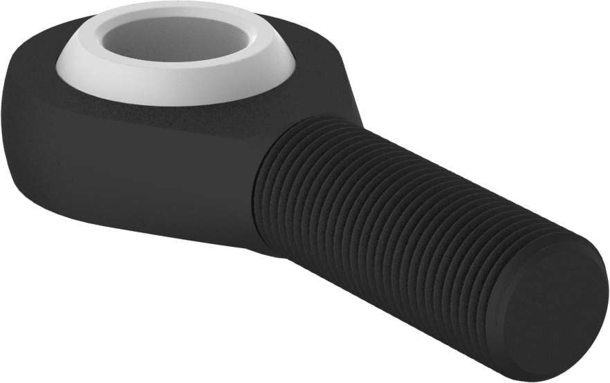 Kimyasallara Dayanıklı Bilyeli Mafsal Çubuk Ucu, 5/8"-18 Diş, Sağ El