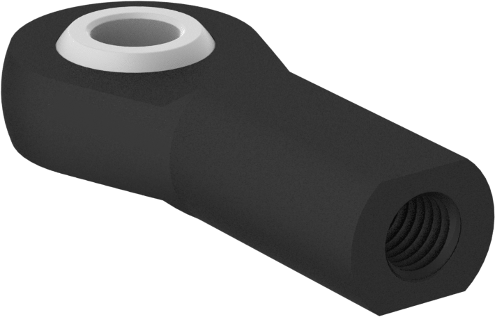 Kimyasallara Dayanıklı Bilyeli Mafsal Çubuk Ucu, 1/4"-28 İç Diş