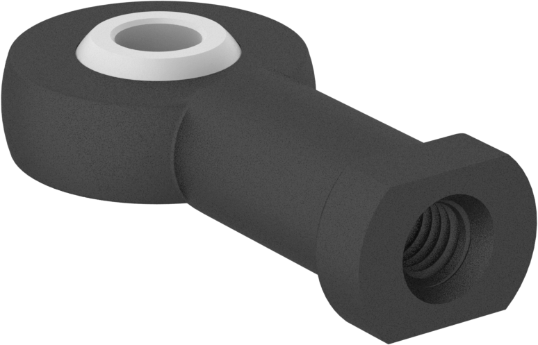 Kimyasallara Dayanıklı Bilyeli Mafsal Çubuk Ucu, M5 x 0,8 mm İç Diş, Sağ El