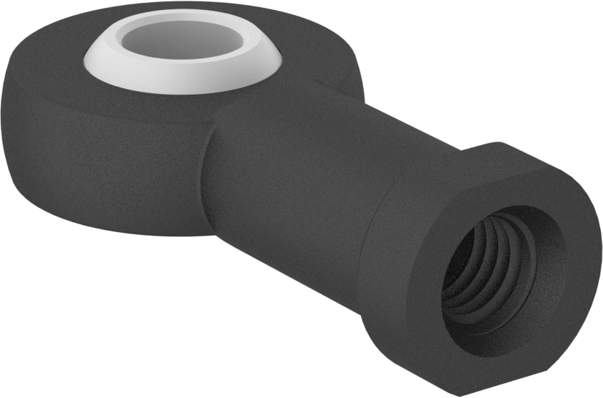 Kimyasallara Dayanıklı Bilyeli Mafsal Çubuk Ucu, M10 x 1,5 mm İç Diş, Sağ El
