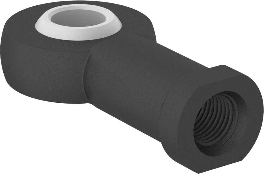 Kimyasallara Dayanıklı Bilyeli Mafsal Çubuk Ucu, M12 x 1,25 mm İç Diş, Sağ El