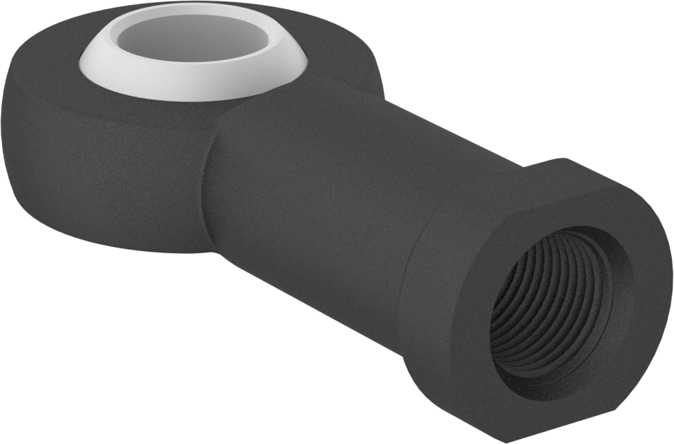 Kimyasallara Dayanıklı Bilyeli Mafsal Çubuk Ucu, M18 x 1,5 mm İç Diş, Sağ El