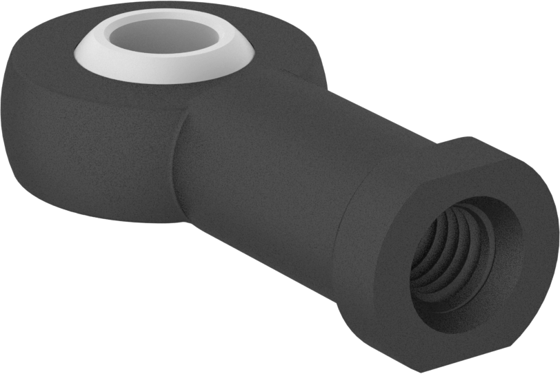 Kimyasallara Dayanıklı Bilyeli Mafsal Çubuk Ucu, M8 x 1,25 mm İç Diş, Sağ El
