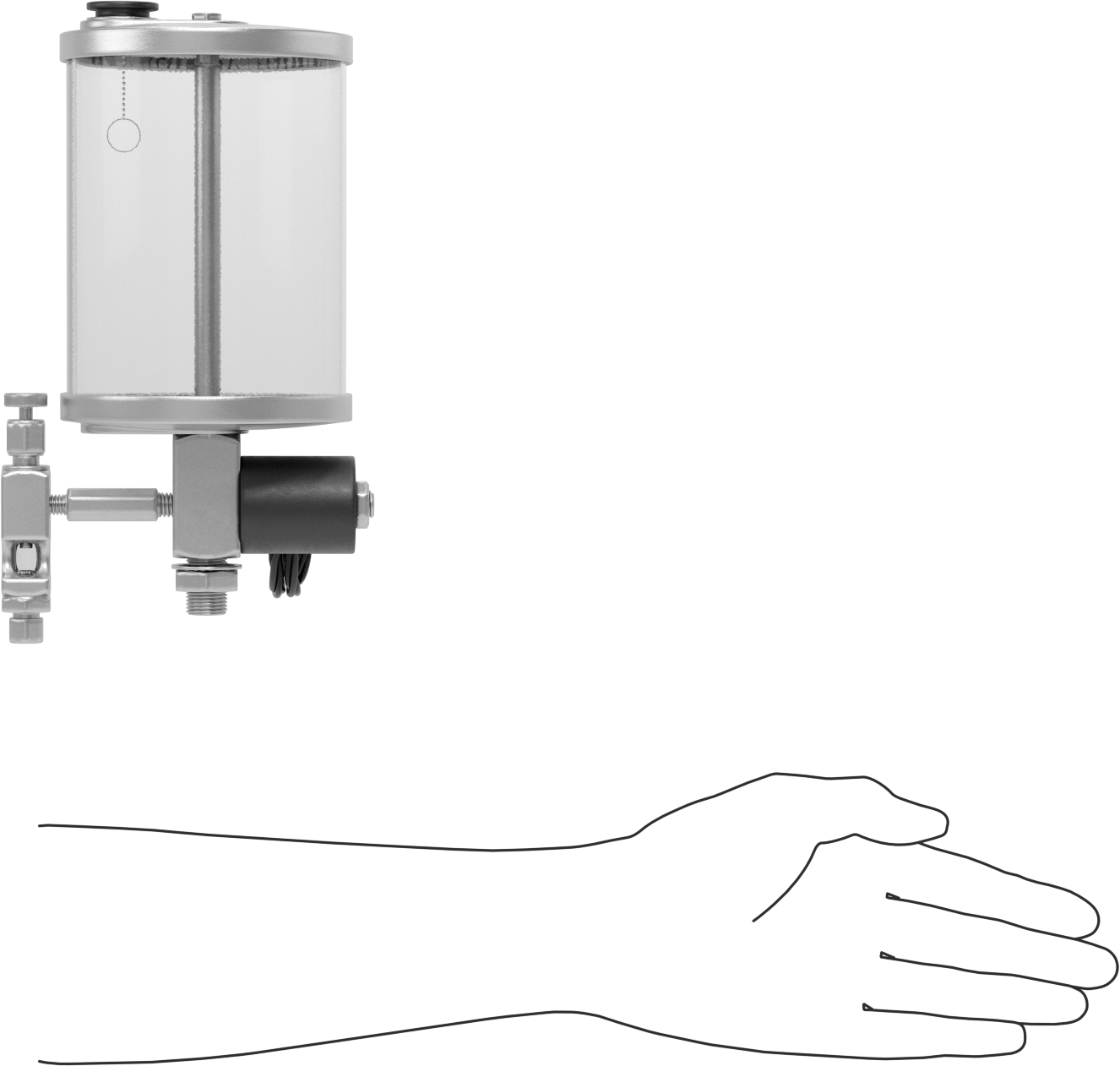 Elektrikle Çalışan Yağ Dağıtıcı, Akış Ayar Valfli, 32 oz. Kapasite, 24V DC