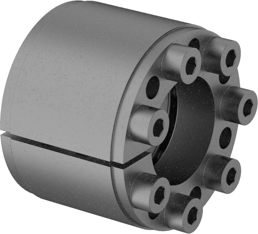 Gömme Montajlı Vida Kelepçesi Burcu, 40 mm Mil Çapı için, 75 mm OD