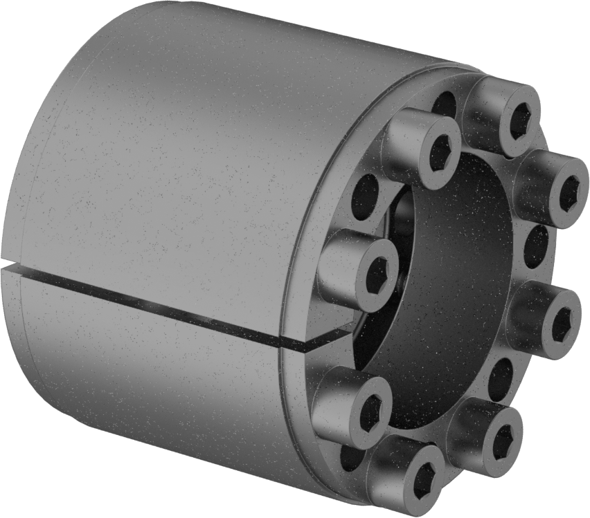 Gömme Montajlı Vida Kelepçesi Burcu, 50 mm Mil Çapı için, 80 mm OD