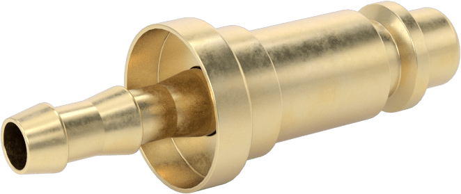 Hava için Pirinç Endüstriyel Hızlı Ayrılabilir Hortum Bağlantısı, 1/4" Hortum İç Çapı için Takmalı Dikenli Uçlu 1/4 Boyutlu Plug
