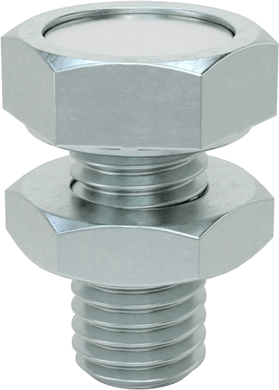Dişli Saplamalı Kapalı Neodim Mıknatıs, 6 mm Kalınlık, 17 mm OD