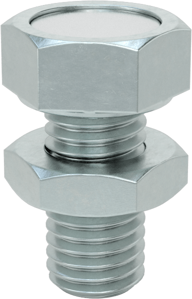 Dişli Saplamalı Kapalı Neodim Mıknatıs, 8 mm Kalınlık, 19 mm OD