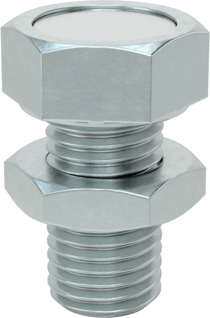 Dişli Saplamalı Kapalı Neodim Mıknatıs, 10 mm Kalınlık, 24 mm OD