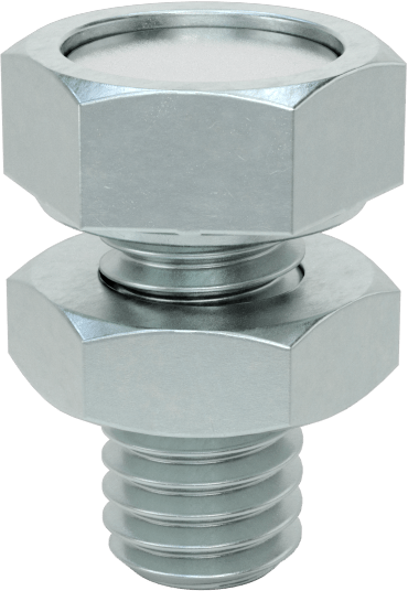 Dişli Saplamalı Kapalı Neodim Mıknatıs, 4 mm Kalınlık, 10 mm OD
