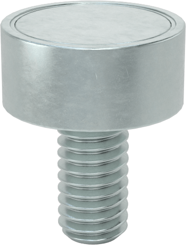 Dişli Saplamalı Kapalı Neodim Mıknatıs, 4,5 mm Kalınlık, 10 mm OD