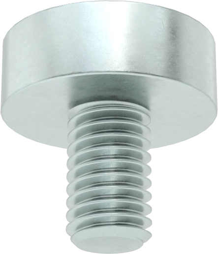 Dişli Saplamalı Kapalı Neodim Mıknatıs, 4,5 mm Kalınlık, 13 mm OD