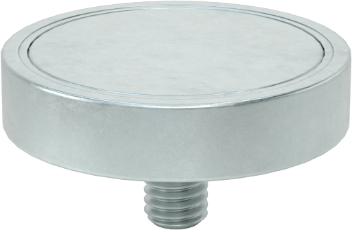 Dişli Saplamalı Kapalı Neodim Mıknatıs, 7 mm Kalınlık, 32 mm OD