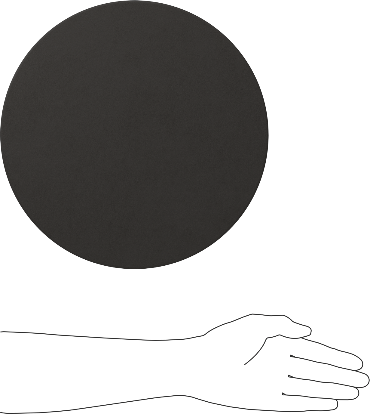 Conta Malzemesi Diski, Yüksek Sıcaklık Yüksek Basınçlı Grafit, 12" Çap, 1/16" Kalınlık