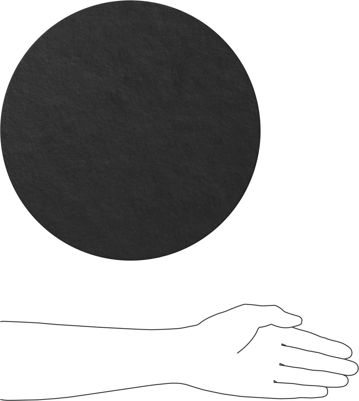 Conta Malzemesi Diski, Kimyasallara Dayanıklı Viton® Floroelastomer, 12" Çap, 1/16" Kalınlık