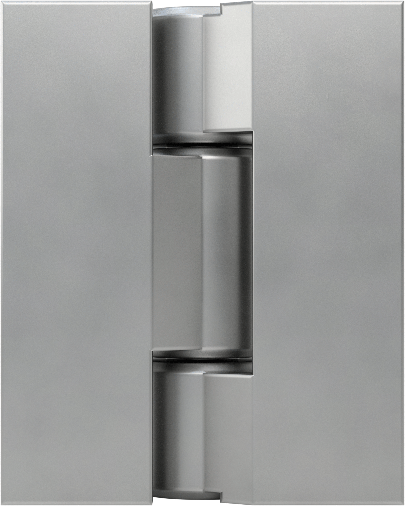 Delikli Ağır Hizmet Menteşesi, 304 Paslanmaz Çelik, 5“ x 2” Kapı Kanadı, 4" Genişlik, 800 lbs. Kapasite