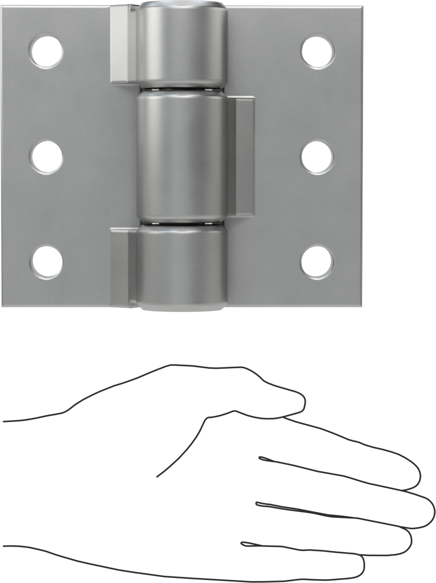 Delikli Paslanmaz Çelik Menteşe, 5“ x 3” Kapı Kanadı, 800 lbs. Kapasite