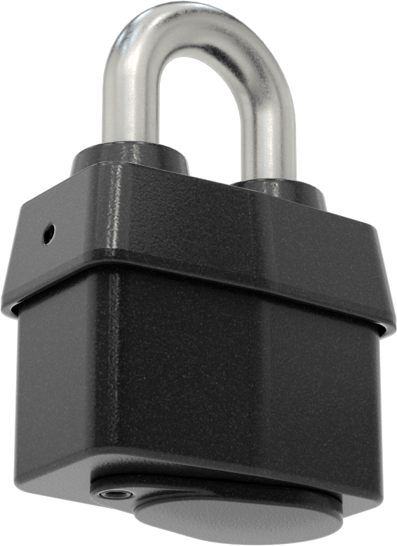 Lamine Çelik Gövdeli Hava Koşullarına Dayanıklı Asma Kilit, Ekstra Boşluklu, Master Lock 6127, #12G100'e göre anahtarlanmış