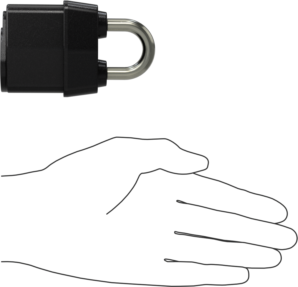 Lamine Çelik Gövdeli Hava Koşullarına Dayanıklı Asma Kilit, Master Lock 6121, ekstra açıklıklı