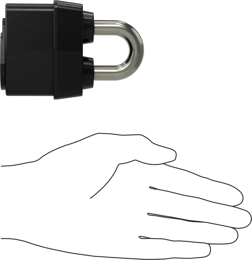 Lamine Çelik Gövdeli Hava Koşullarına Dayanıklı Asma Kilit, Ekstra Boşluklu Master Lock 6127