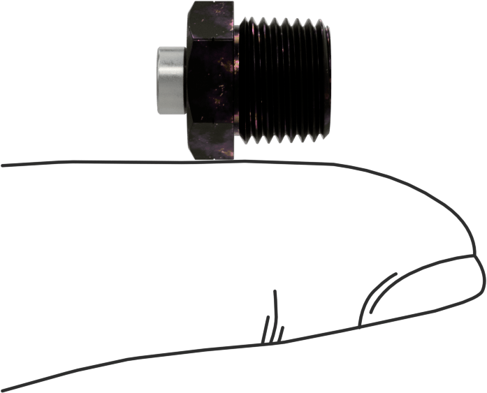 Basınç Tahliye Havalandırması, 1/8" BSPT, 1/2" Toplam Yükseklik, 1/4 ila 1 PSI