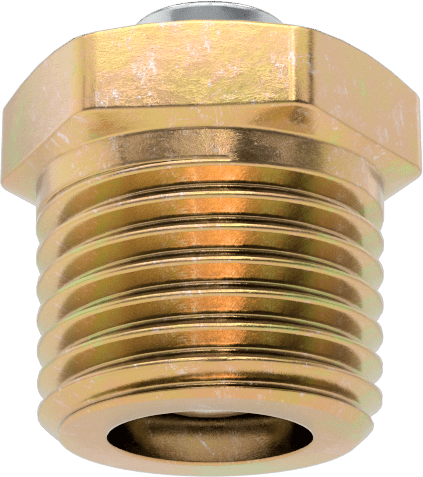Basınç Tahliye Havalandırması, 1/8" NPTF, 1/2" Toplam Yükseklik, 400 ila 650 PSI