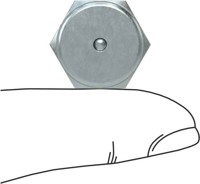 Düğme Başlı Gres Nipeli, Çinko Kaplı Çelik, M8 x 1,25 mm Dişli Erkek, 17 mm Toplam Yükseklik