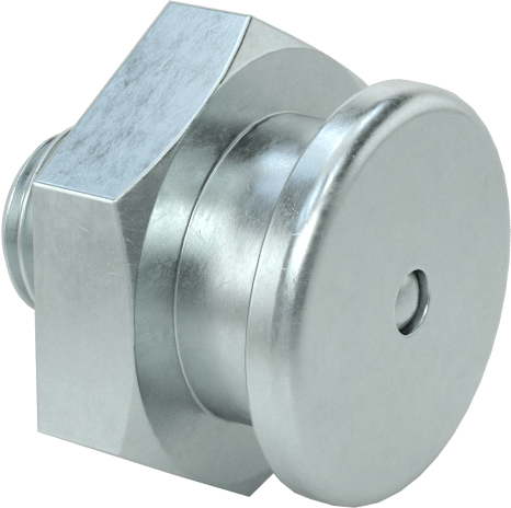 Düğme Başlı Gres Nipeli, Çinko Kaplı Çelik, M8 x 1,25 mm Dişli Erkek, 17 mm Toplam Yükseklik