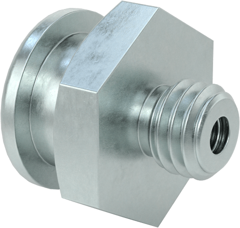 Düğme Başlı Gres Nipeli, Çinko Kaplı Çelik, M8 x 1,25 mm Dişli Erkek, 17 mm Toplam Yükseklik