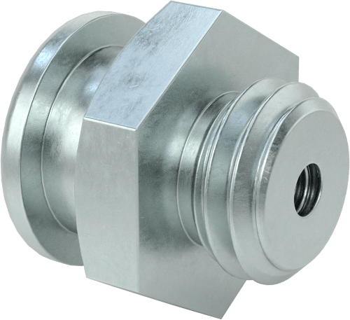 Düğme Başlı Gres Nipeli, Çinko Kaplı Çelik, M12 x 1,75 mm Erkek Diş, 17 mm Toplam Yükseklik