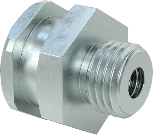 Düğme Başlı Gres Nipeli, Çinko Kaplı Çelik, 3/8"-24 UNF Erkek Diş, 5/8" Toplam Yükseklik