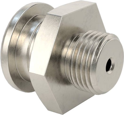 Düğme Başlı Gres Nipeli, 303 Paslanmaz Çelik, 1/8 BSPP Erkek, 17 mm Toplam Yükseklik
