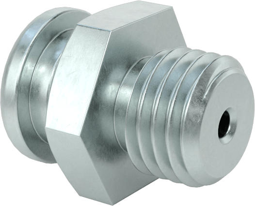 Düğme Başlı Gres Nipeli, Çinko Kaplı Çelik, M8 x 1 mm Diş Erkek, 14 mm Toplam Yükseklik
