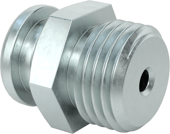 Düğme Başlı Gres Nipeli, Çinko Kaplı Çelik, M10 x 1 mm Erkek Diş, 14 mm Toplam Yükseklik